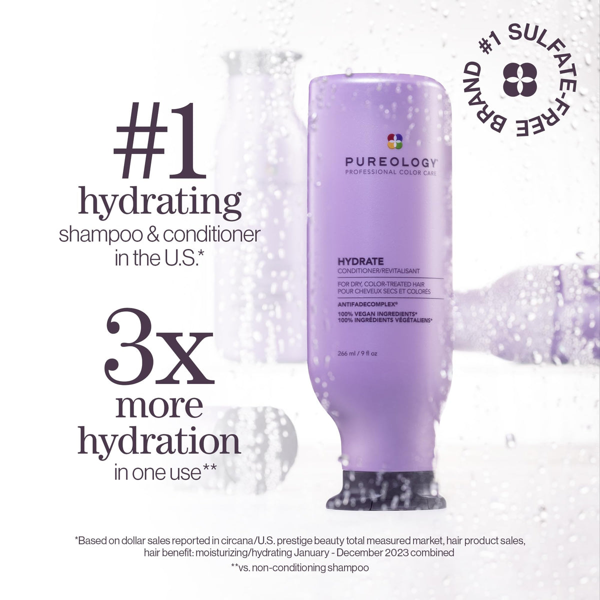 Pureology Hydrate Conditioner 1.7 fl oz back view