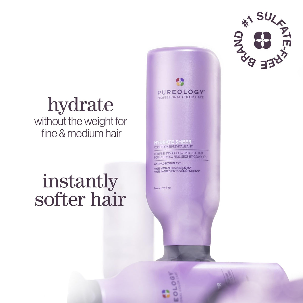 Pureology Hydrate Sheer Conditioner 33.8 fl oz back view