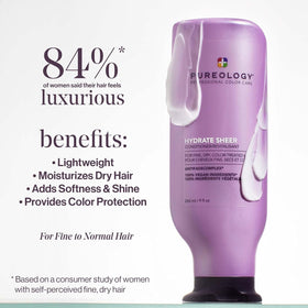 Pureology Hydrate Sheer Conditioner packaging side view