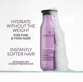Pureology Hydrate Sheer Shampoo bottle side view