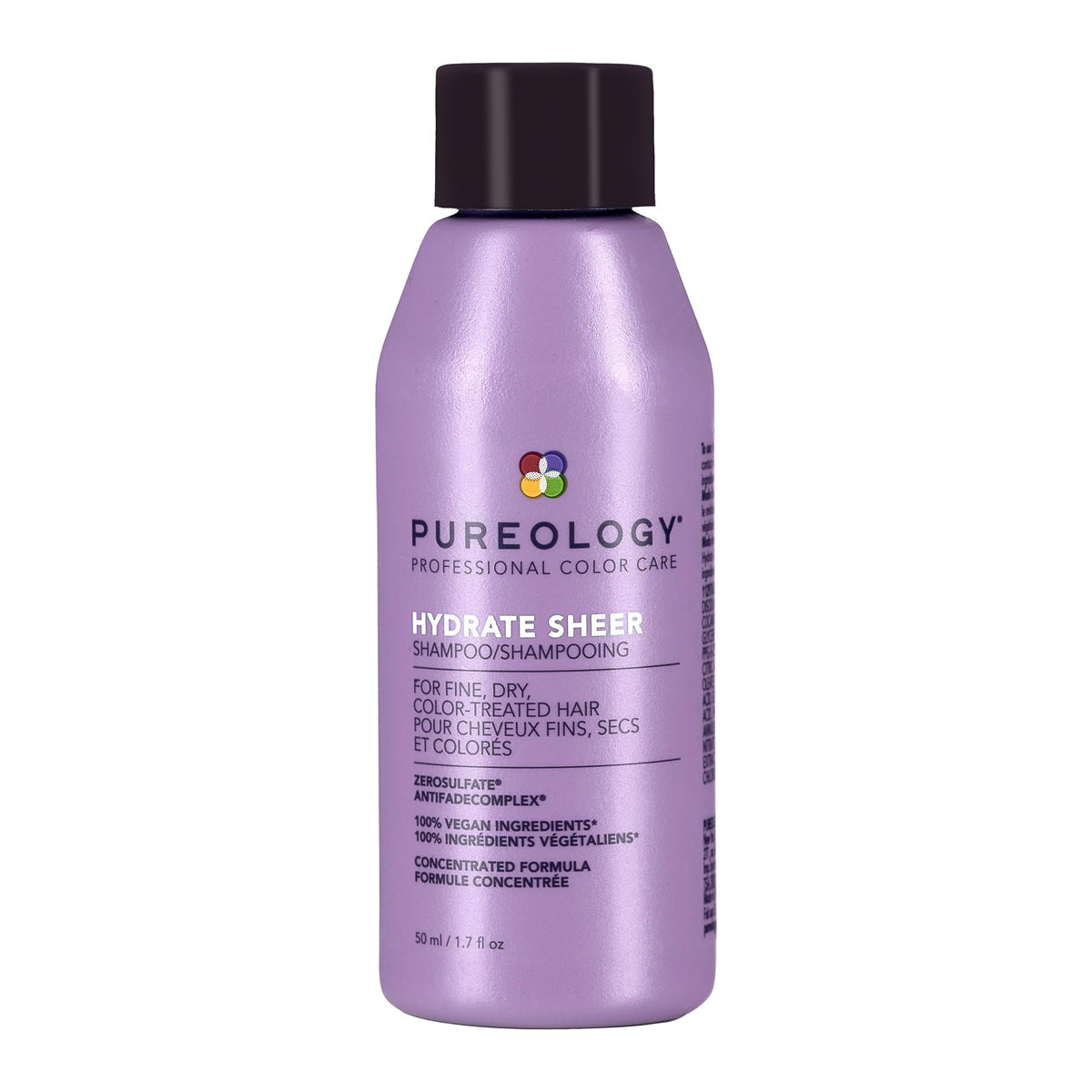 Pureology Hydrate Sheer Shampoo front view 1.7 fl oz