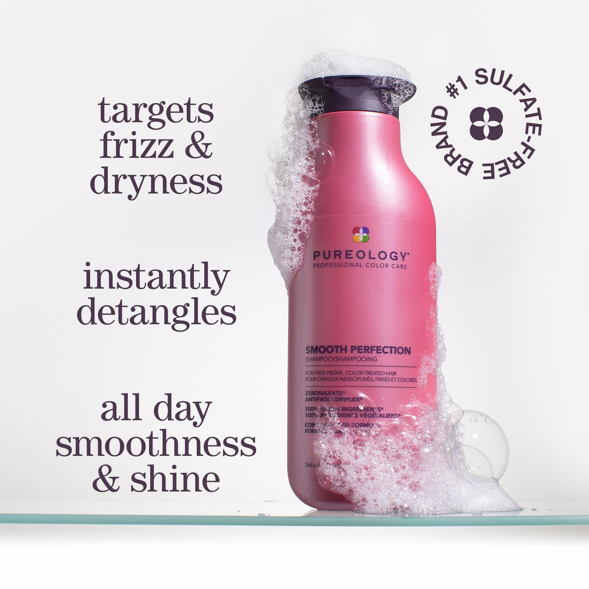 Pureology Smooth Perfection Shampoo 33 fl oz back view