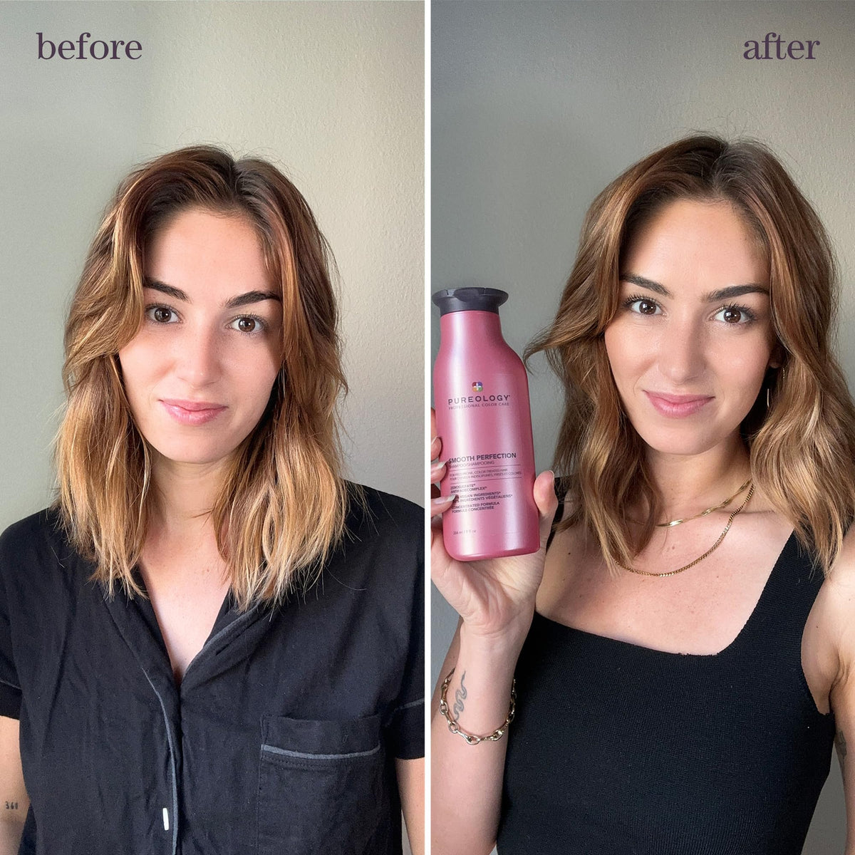 Pureology Smooth Perfection Shampoo 33 fl oz side view