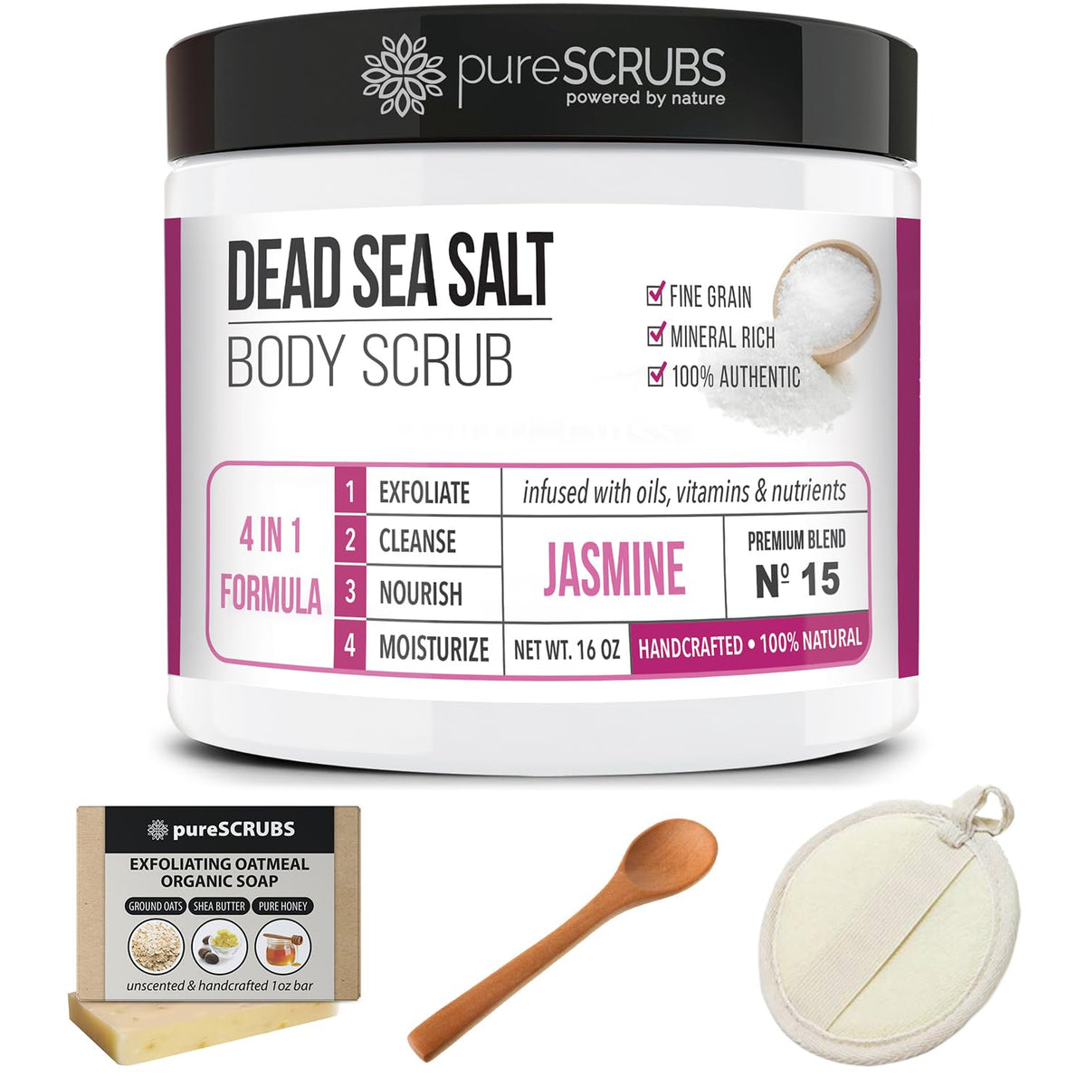 pureSCRUBS Jasmine Body Scrub Set lifestyle scene