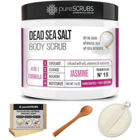pureSCRUBS Jasmine Body Scrub Set lifestyle scene