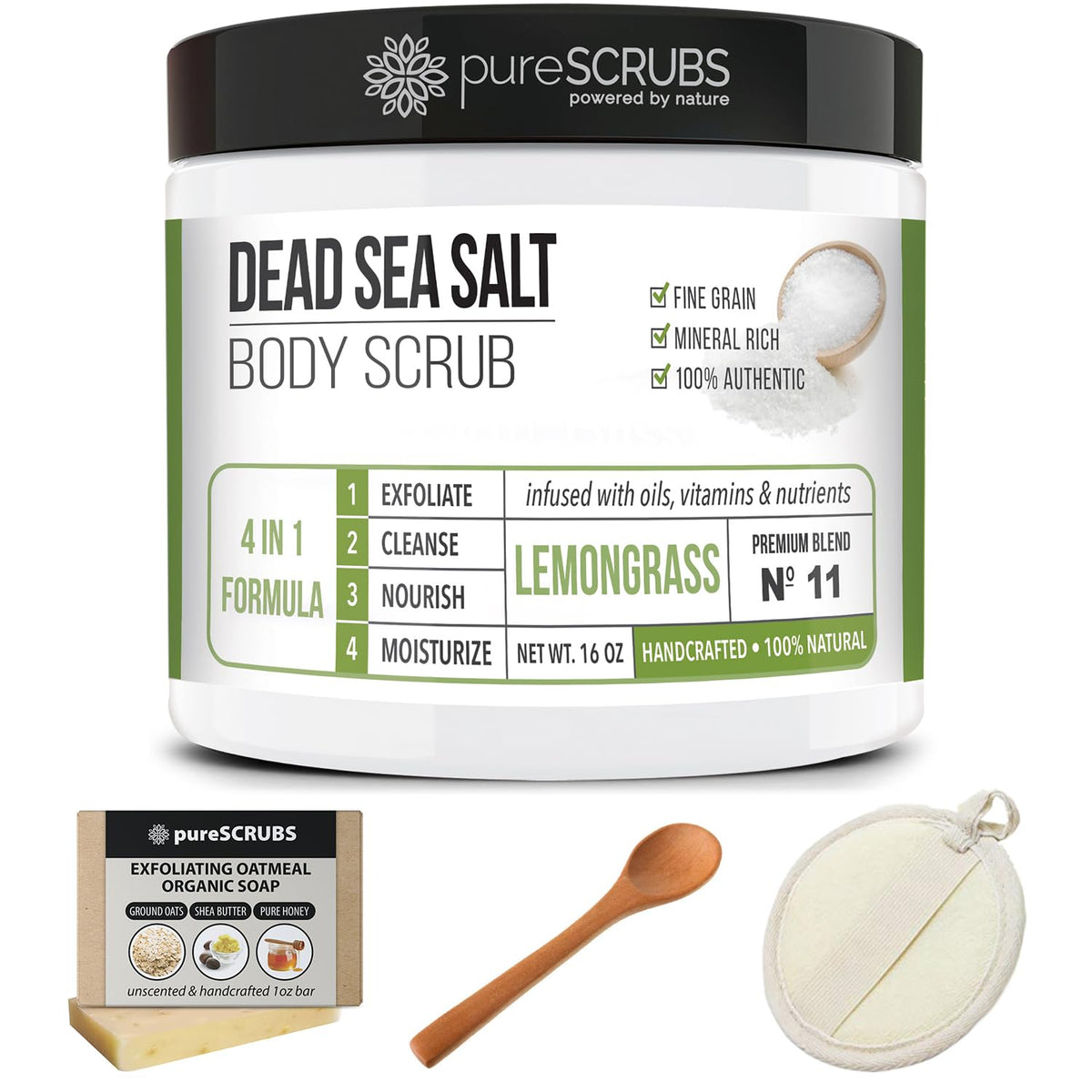 pureSCRUBS Lemongrass Body Scrub lifestyle scene