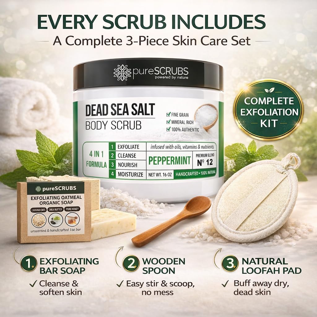 pureSCRUBS oatmeal bar soap included with scrub