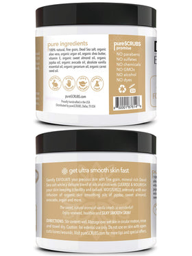 pureSCRUBS Vanilla Body Scrub with oatmeal soap bar