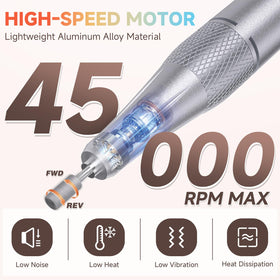 Puriom Nail Drill with charging cable and bits