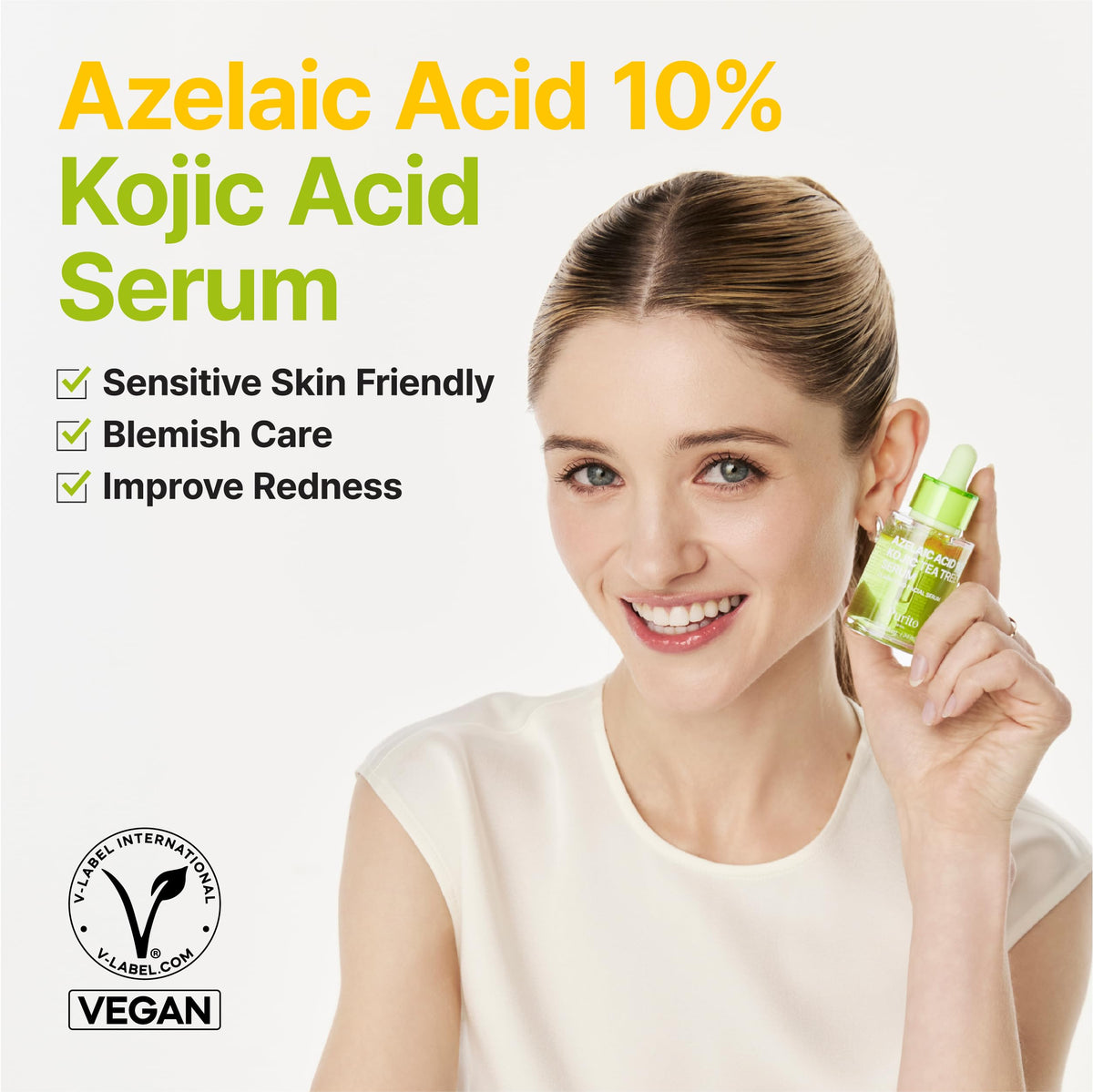PURITO Azelaic 10% Kojic Serum bottle with dropper