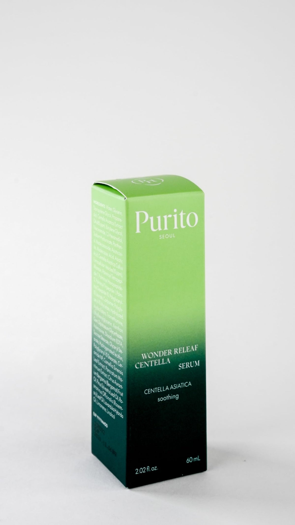 PURITO Centella Serum lifestyle scene with flowers