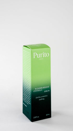 PURITO Centella Serum lifestyle scene with flowers