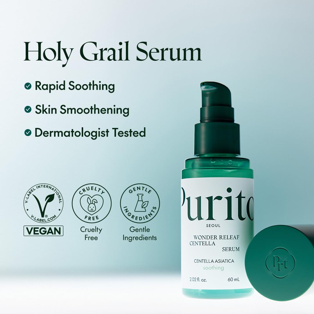 PURITO Centella Serum with dropper close-up