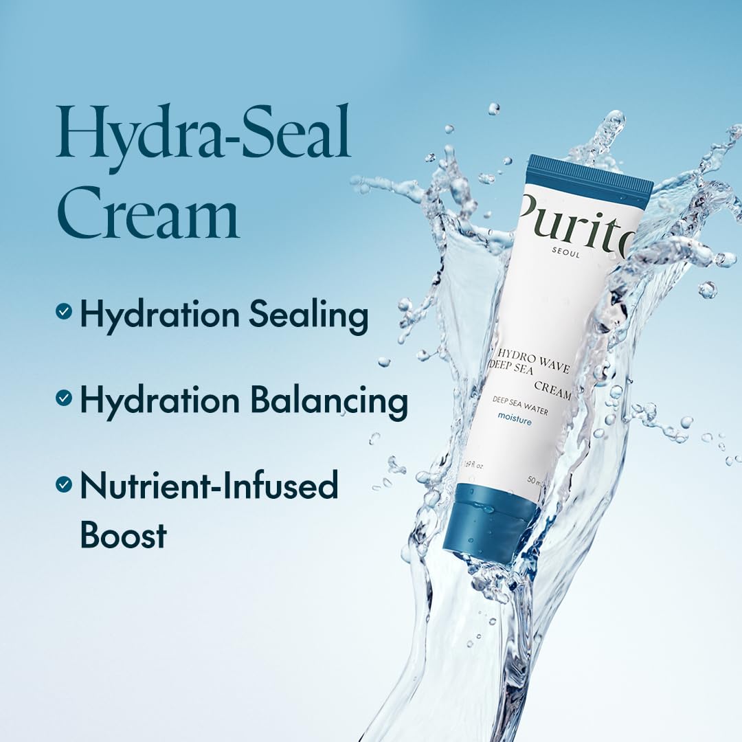 PURITO Deep Sea Cream application on skin