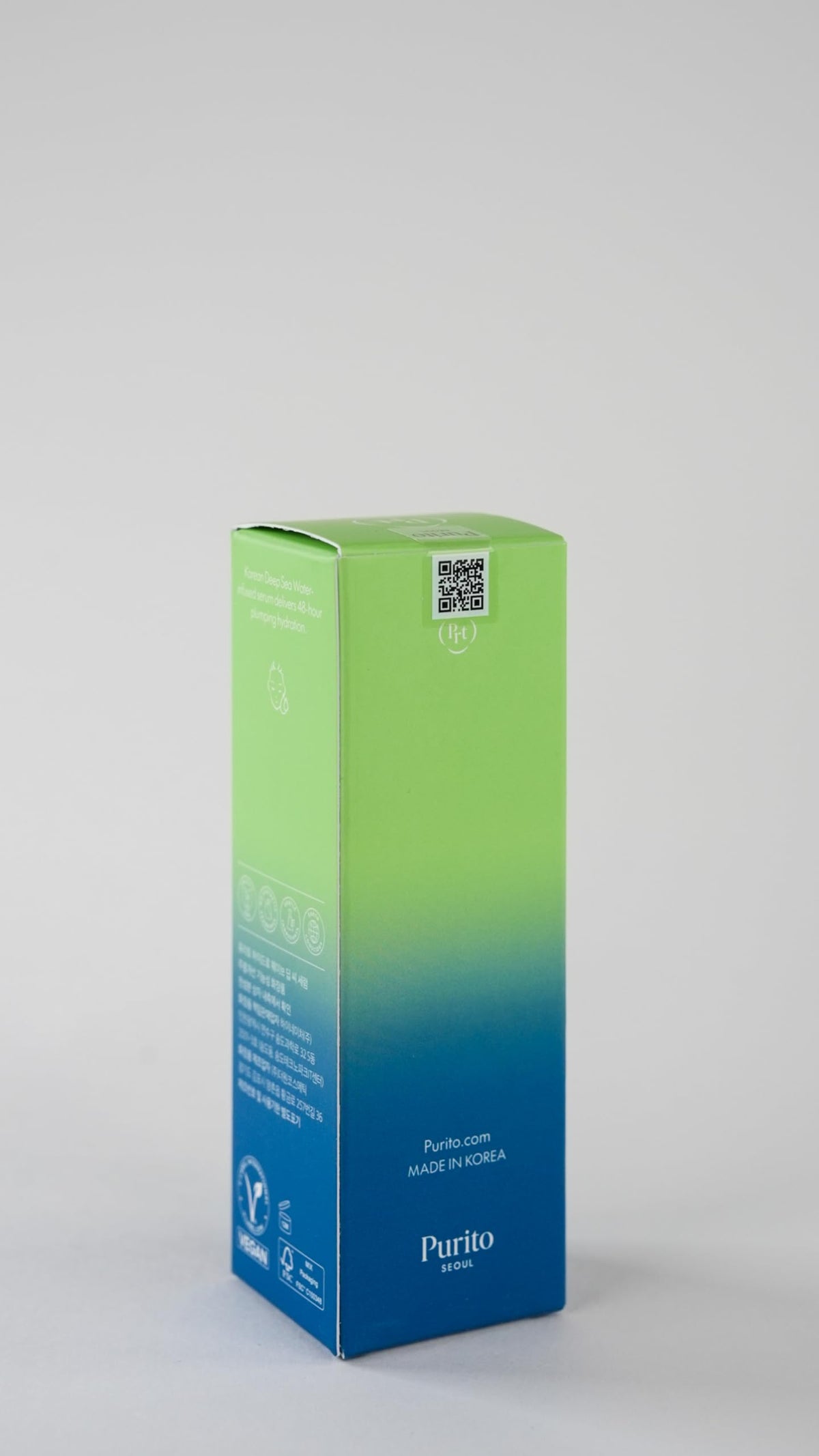 PURITO Deep Sea Serum lifestyle shot with flowers