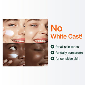 PURITO Korean Sunscreen SPF 50 texture close-up on skin