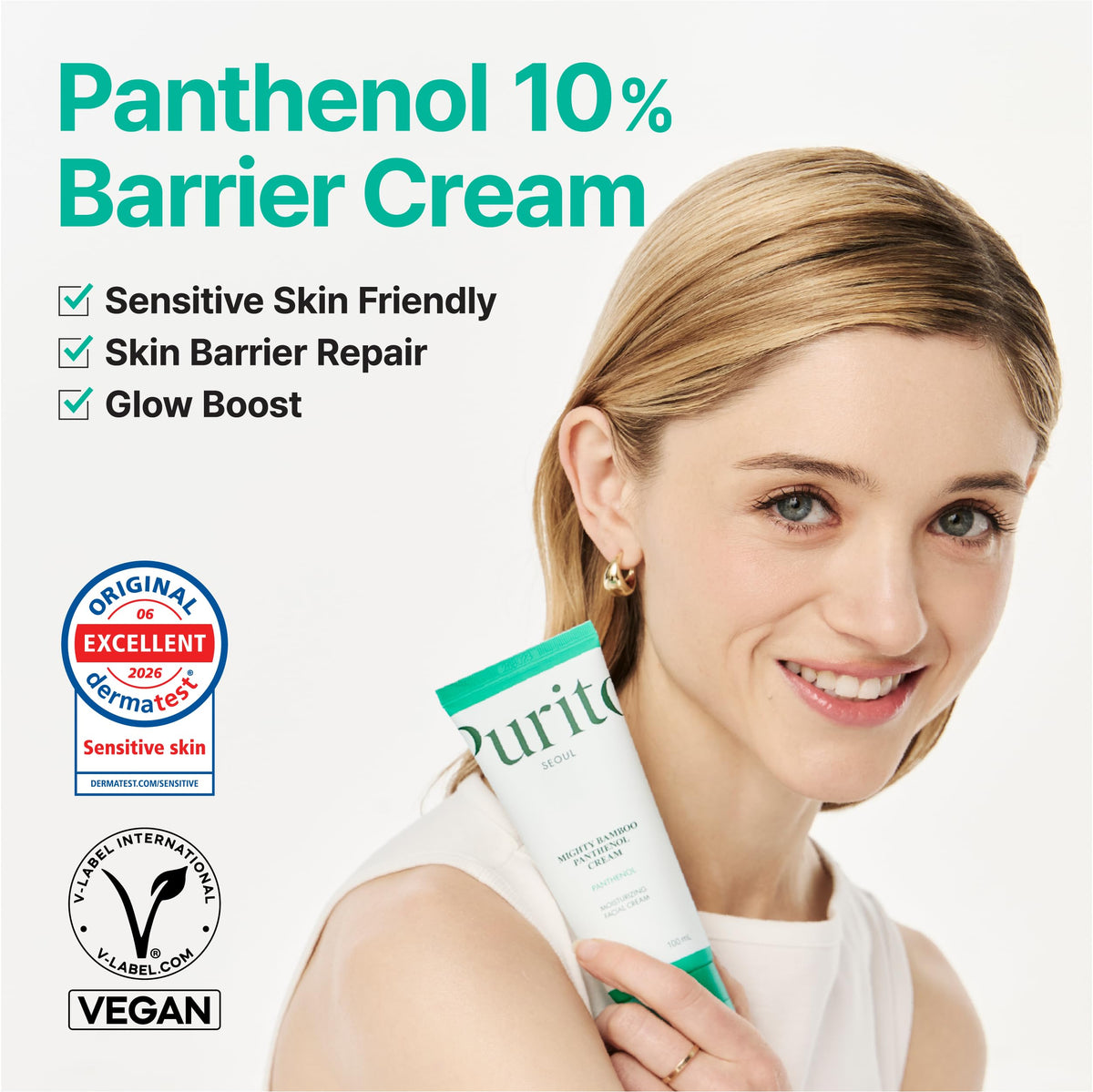 PURITO Panthenol 10% Cream texture close-up