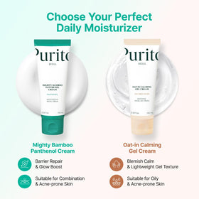 PURITO Panthenol 10% Cream with other skincare products