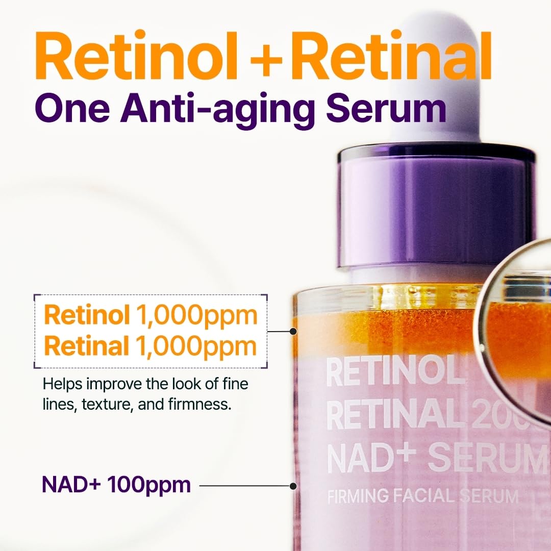PURITO Retinol + Retinal Serum side view showing bottle design
