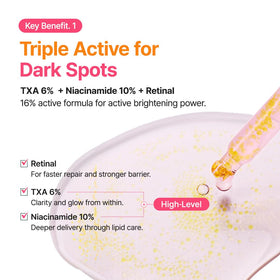 PURITO TXA 6% Niacinamide Serum back view with ingredients