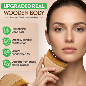 Puur House Lymphatic Contour Face Brush in lifestyle setting on a vanity