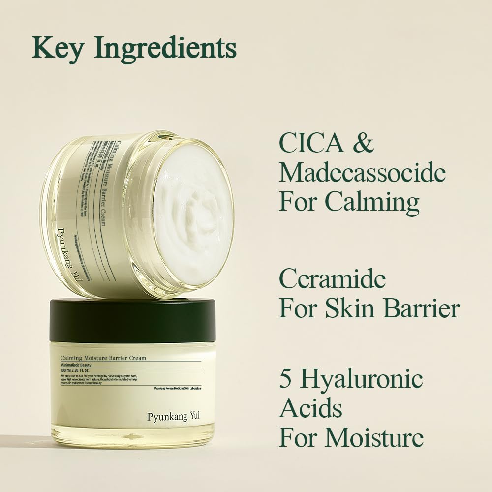 Pyunkang Yul Calming Moisture Barrier Cream on a bathroom counter