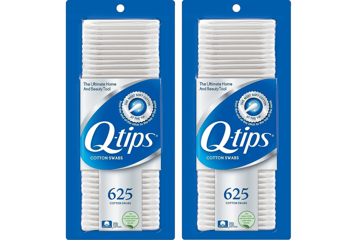Q-tips Cotton Swabs 625 Count front view