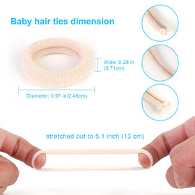 Qarwayoc hair ties displayed on a flat surface