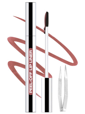 QCMME Lip Liner Stain Peel Off in rose pink tube front view