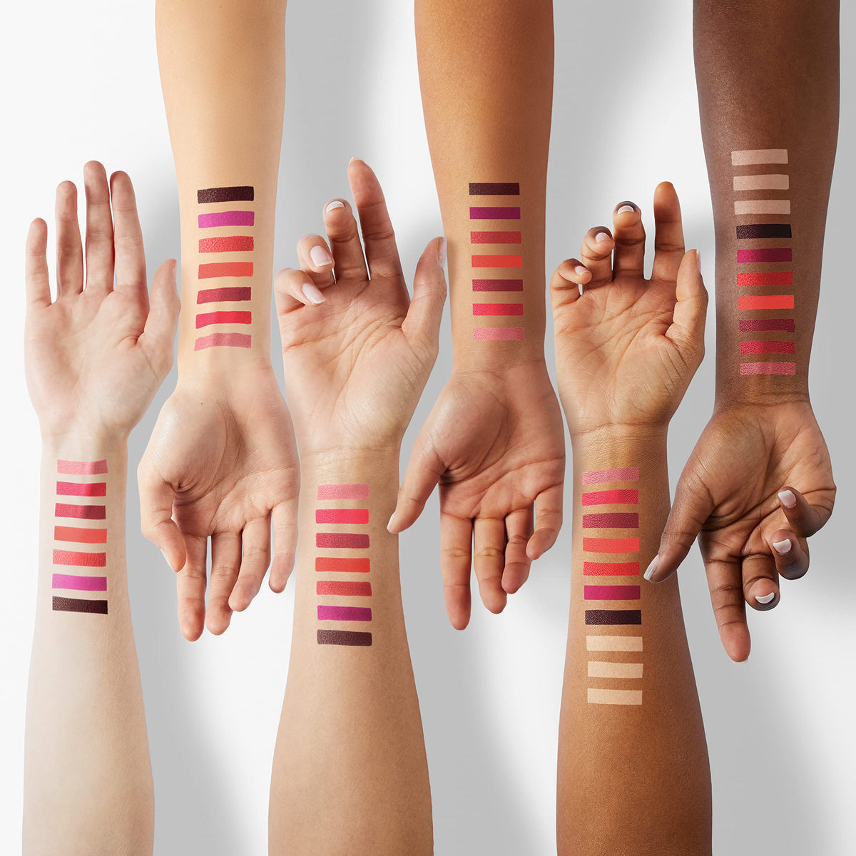 QiBest lipstick set displayed with packaging