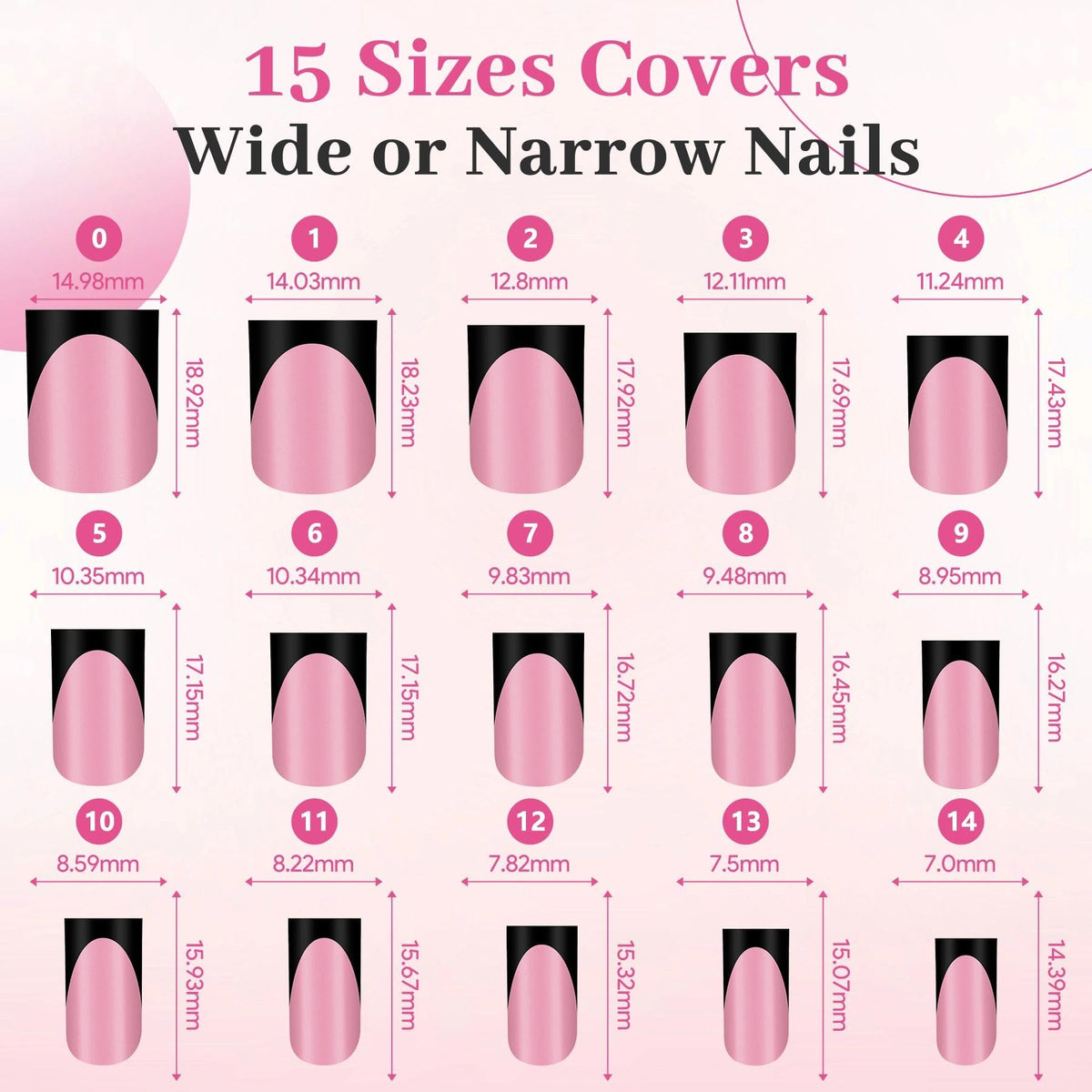QIEK press on nails applied on hands