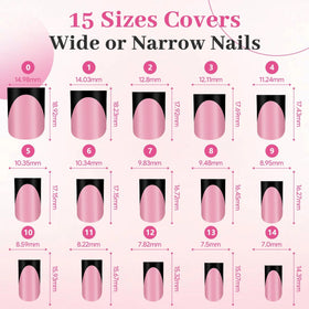 QIEK press on nails applied on hands