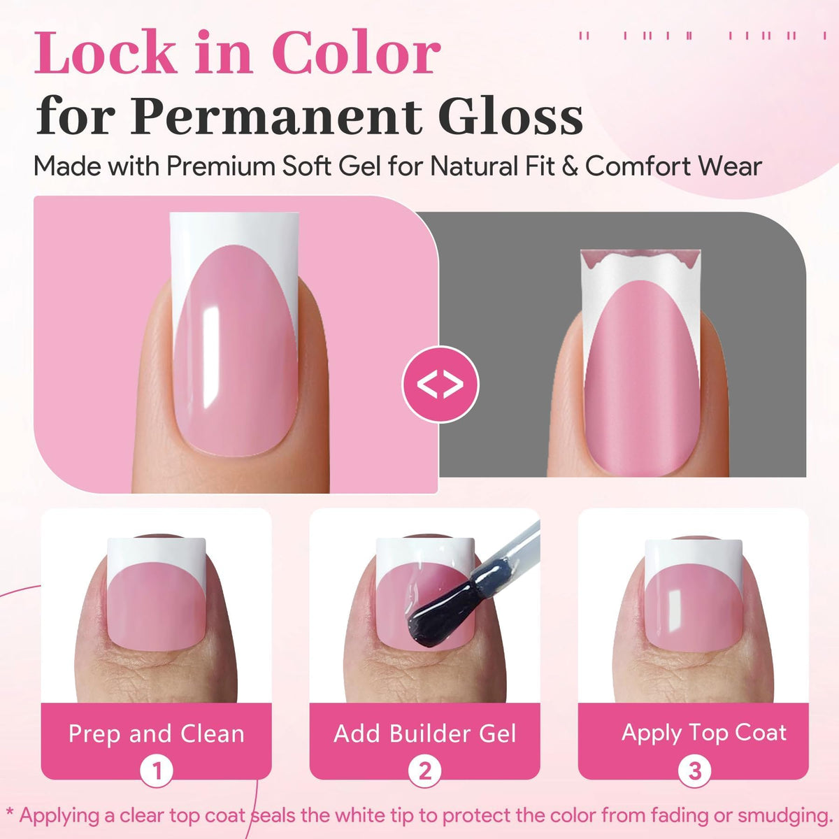 QIEK press on nails set packaging