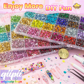 qiipii 5mm rhinestones in a box
