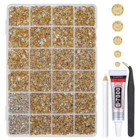 qiipii Champagne Golden Rhinestones Bedazzler Kit front view