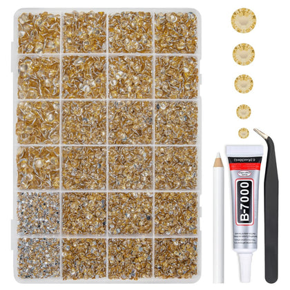 qiipii Champagne Golden Rhinestones Bedazzler Kit front view