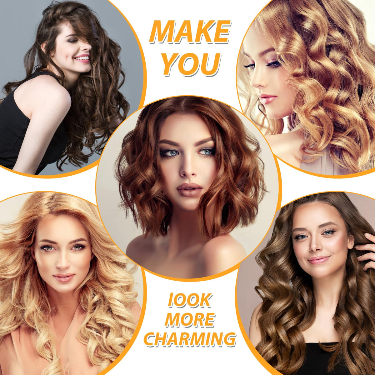Qinzave hair rollers set packaging with accessories