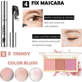 QIONG makeup kit featuring foundation brush and sponges