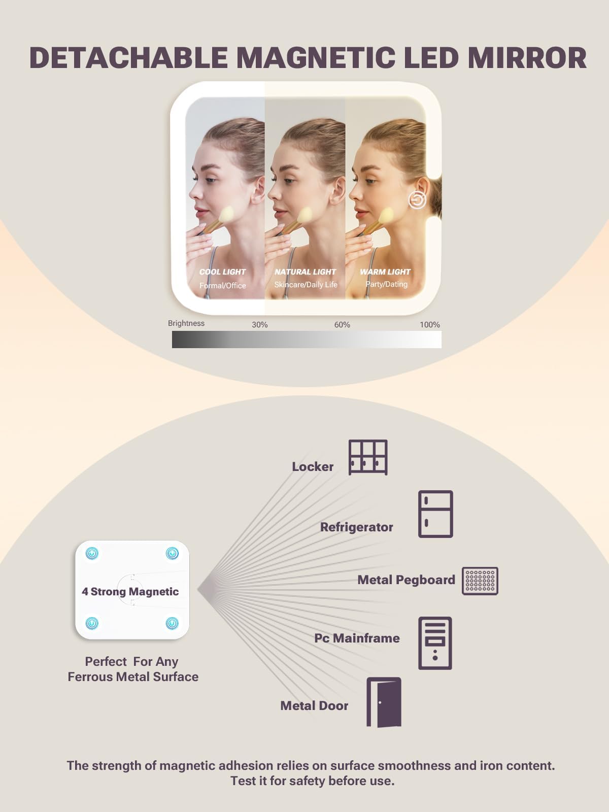 Qislee Makeup Box open showing storage compartments