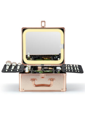 Qislee Makeup Box with detachable LED mirror front view