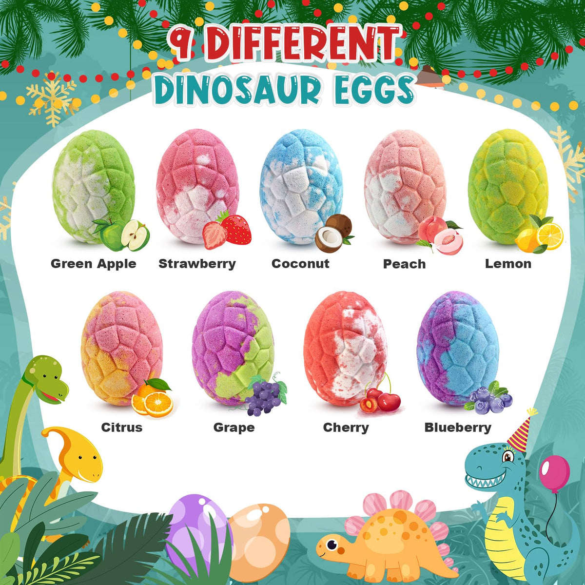 Qivatex Bath Bombs with assorted scents displayed