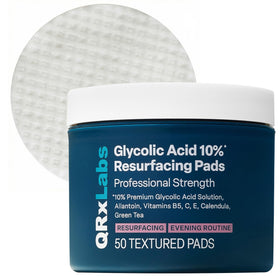 QRxLabs Glycolic Acid Pads 10% jar front view