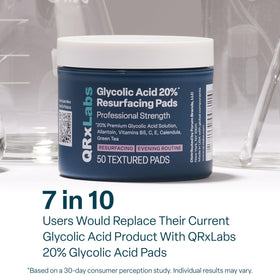QRxLabs Glycolic Acid Pads lifestyle scene