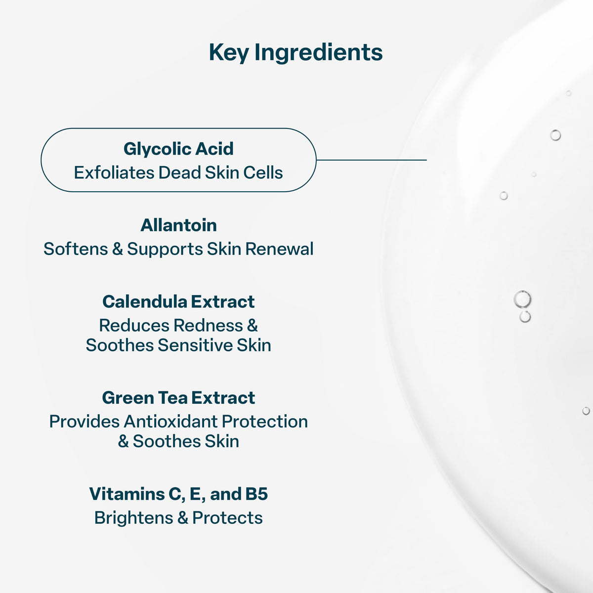 QRxLabs Glycolic Acid Pads with finger notch for easy handling