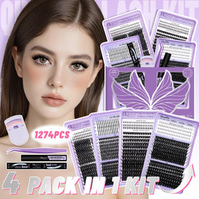 QUAFFLY eyelash curler and precision tweezers included