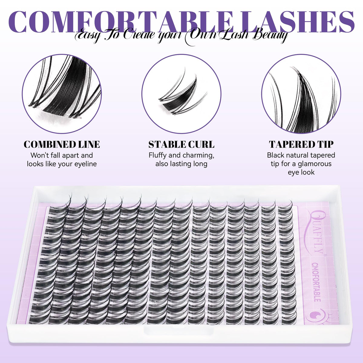 QUAFFLY Lash Bond & Seal bottles included in the kit