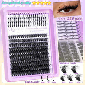 QUAFFLY Lash Clusters Kit packaging and contents overview