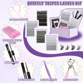 QUAFFLY lash curler and precision tweezers included in the kit