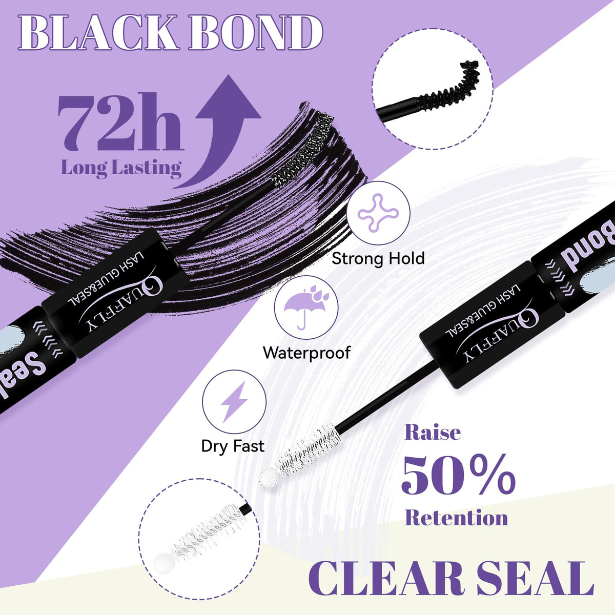 QUAFFLY Lash Extension Kit displayed with packaging