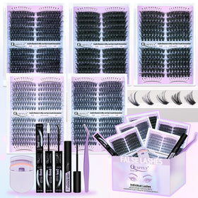 QUAFFLY Lash Extension Kit front view with all components